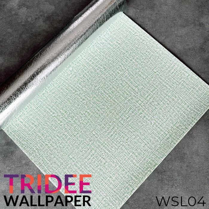 Gambar Wallpaper Linen Roll | Wallpaper Dinding Stiker | TRIDEE WALLPAPER - Hijau dari Tridee Wallpaper undefined Tokopedia