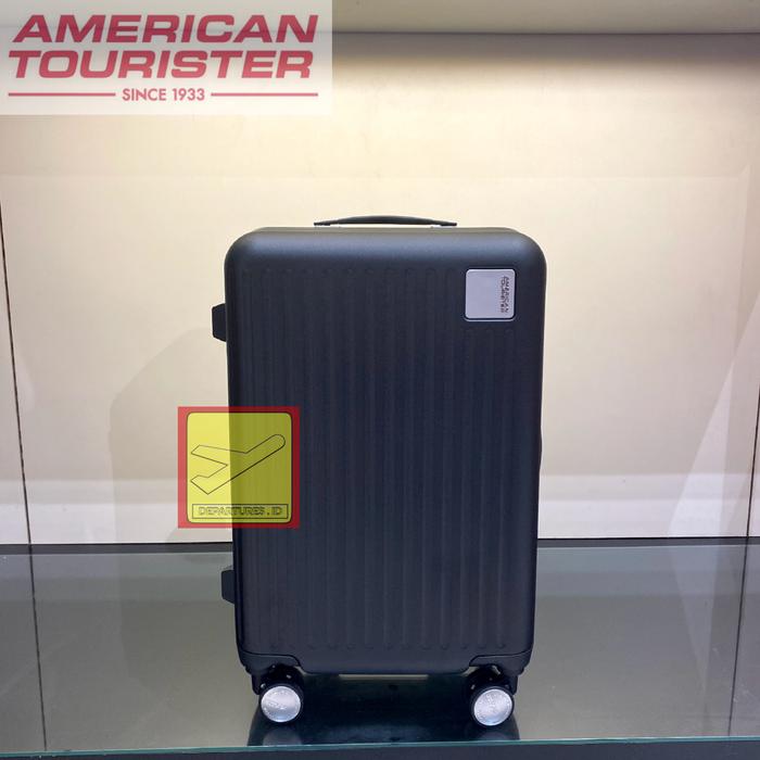 Gambar Koper Frame American Tourister Lockation 20 inch Cabin size - Hitam dari Departures.id undefined Tokopedia