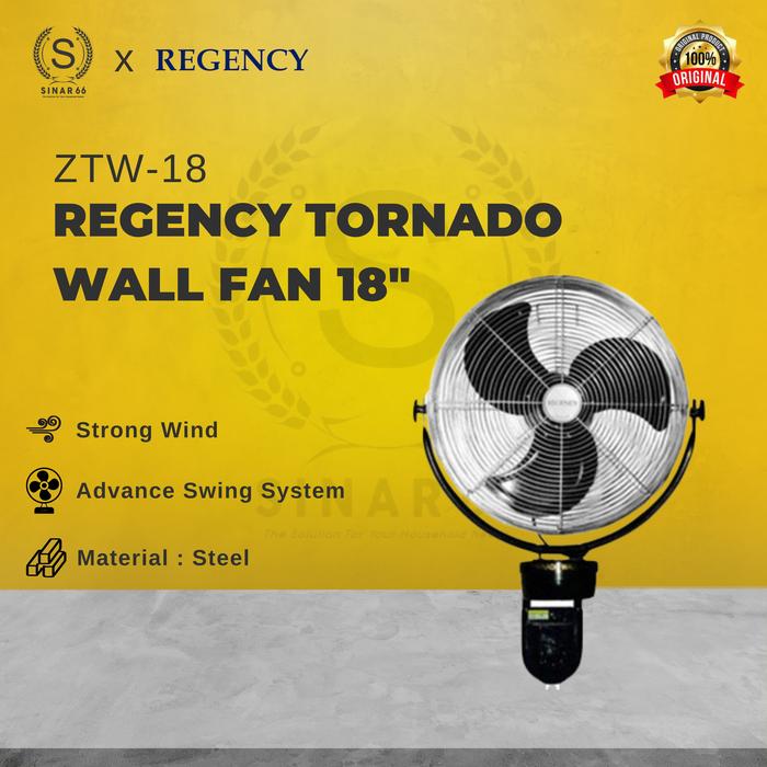Gambar REGENCY TORNADO WALL FAN 18" TW-45 KIPAS ANGIN TEMBOK BESAR - Silver dari sinar66.id undefined 4 Tokopedia