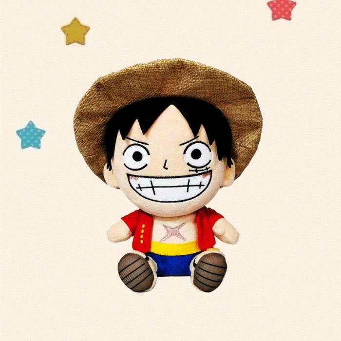 Gambar BONEKA LUFFY CHOPPER ONE PIECE ORI IMPOR - Luffy Rompi, 30cm dari Republik Boneka undefined Tokopedia