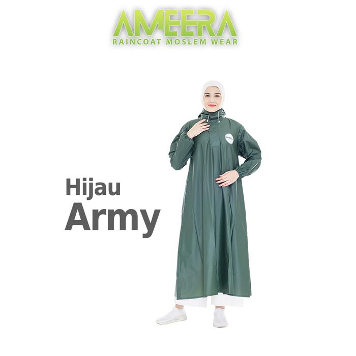 Gambar JAS HUJAN GAMIS SYAR'I HIJAB MUSLIMAH WANITA BIG SIZE - Army, Standard dari Ibrostore.id undefined Tokopedia