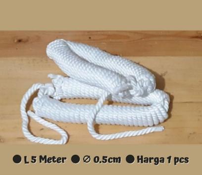 Gambar Tali Pramuka Putih 5 Meter [ 1 Piece ] dari rahmidk undefined Tokopedia