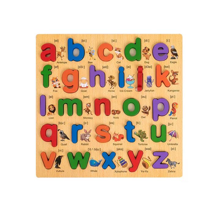 Gambar Puzzle Besar Chunky Huruf Bergambar - Huruf Kecil dari KAYLANDUT undefined Tokopedia