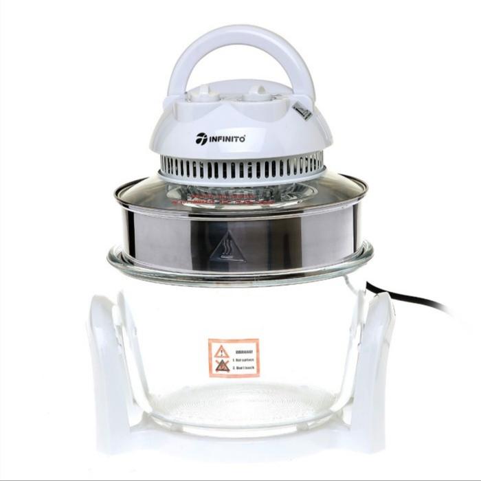 Gambar ECOHOME Halogen Oven Air Fryer 8 in 1 EHO-777 Airfryer Low Watt - Putih Infinito dari Doyanmasak.id undefined Tokopedia
