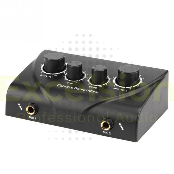 Gambar Mixer 2 Channel Audio Karaoke 2 Input Mic 1 Aux Excelsion MX200K dari Liman Jaya Audio undefined Tokopedia