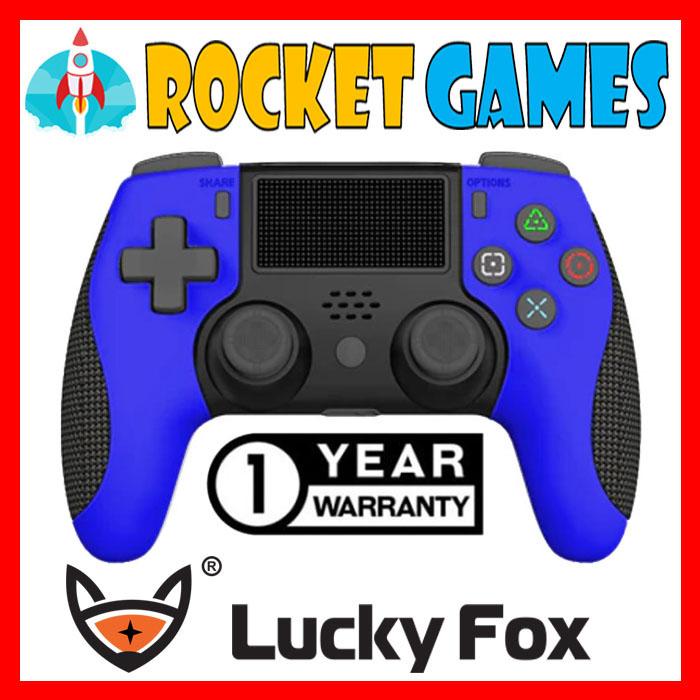 Gambar Lucky Fox Wireless Controller For PS4 - Black LF 0288 / Stick / Stik - BLUE dari Rocket Games undefined Tokopedia