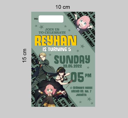 Gambar Undangan Ultah Ulang Tahun Karakter Anime Kartun Custom - heroacademia dari DextonPRINT undefined 2 Tokopedia