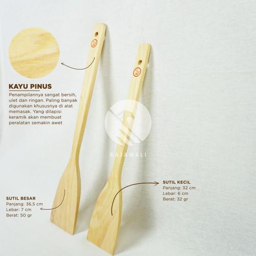 Gambar RAJAWALI SUTIL SOTIL SODET SPATULA KAYU PINUS / JATI 36.5cm - MERPATI dari PUSAT HOREKA undefined Tokopedia