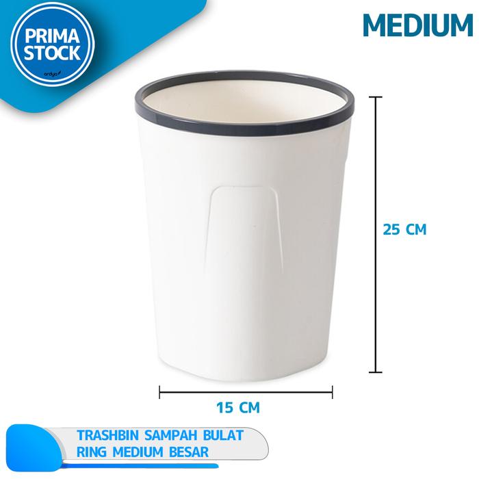 Gambar TEMPAT SAMPAH BULAT RING KANTONG PLASTIK KERANJANG TONG MINIMALIS - 15 X 25 CM, Biru dari Prima Stock undefined Tokopedia