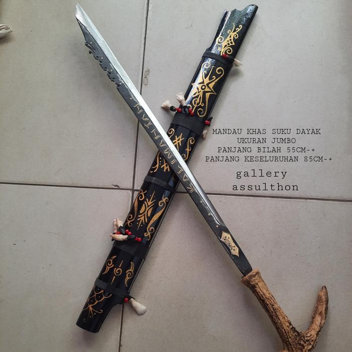 Gambar MANDAU KHAS SUKU DAYAK KALIMANTAN UKURAN JUMBO [ 85CM-+] - 0031 dari GALLERY BORNEO undefined Tokopedia