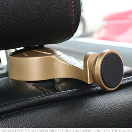 Gambar hanger mobil hook magnet HP gantung magnetic car phone holder - GOLD dari Kennesaw undefined Tokopedia
