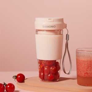 Gambar Samono Portable USB Juicer 350ML SW-Y9 Blender Mini 6 Pisau - SWY9 - Merah Muda dari amac electronic store Kota Tangerang Tokopedia