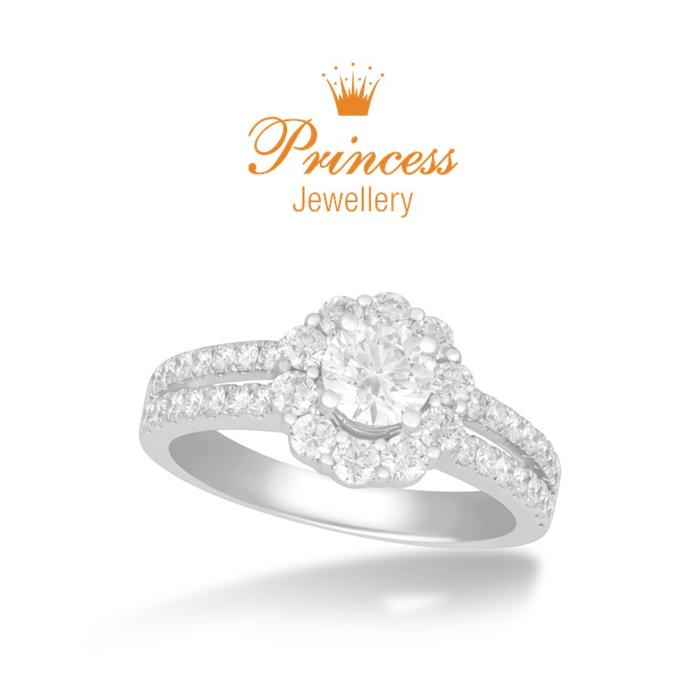 Promo Cincin Berlian GIA Sertifikat PLR867580 Princess Jewellery