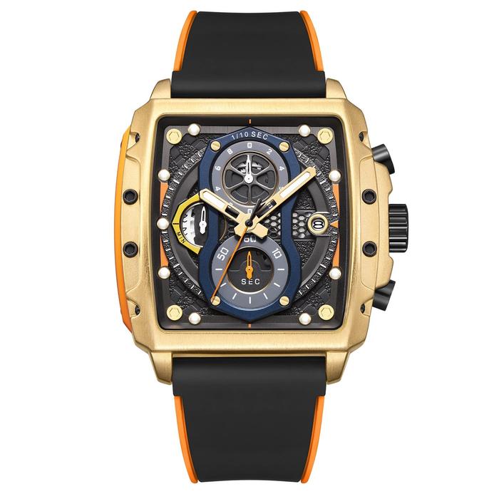 Gambar Jam Tangan Pria Cowok T5 H 3920 H3920 Original Tahan air Crono aktif - Hitam Gold dari ainul jam undefined Tokopedia