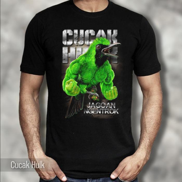 Gambar Kaos CUCAK IJO Tshirt Gambar Burung Cucak Hijau Kicau Mania Distro - CUCAK HULK, 2XL dari kaosbajuku undefined 4 Tokopedia