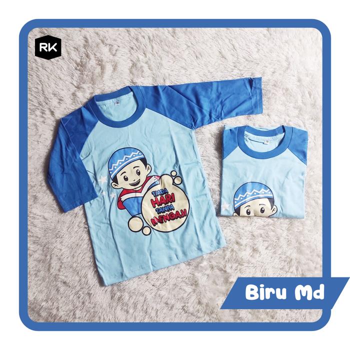 Gambar kaos anak laki-laki karakter muslim - Biru Muda, M dari RK Production undefined Tokopedia