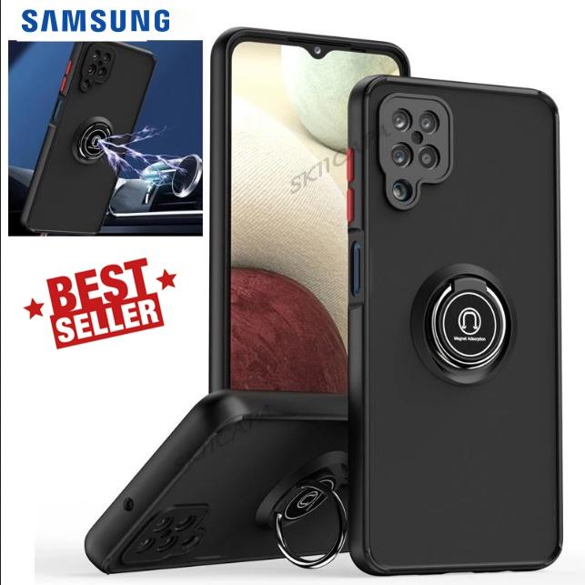 Gambar Samsung A12 M12 Hard Case Stand Ring Casing Frosted Matte Phone Cover dari K-Rose Official Store undefined Tokopedia