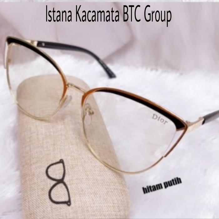 Gambar KACAMATA PHOTOCROMIC MATA KUCING CEWEK (NORMAL,PLUS,MINUS,CLENDRYS) - hitam putih, frame saja dari ISTANA-KACAMATA undefined Tokopedia