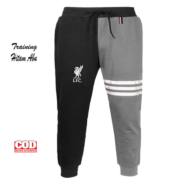 Gambar Celana training Murah Untuk Pria Logo Liverpool Bahan Tebal Dan Halus - Abu Hitam, 3XL dari Julyshooppp undefined Tokopedia
