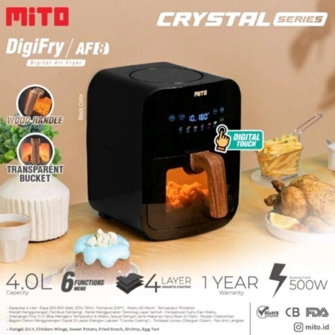 Gambar Mito Air Fryer AF8 Crystal Series | Air Fryer Mito Terbaru AF8 Garansi Resmi - Putih dari pusat perabot semarang undefined 5 Tokopedia