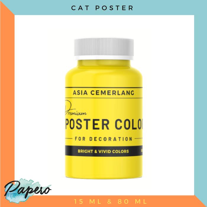 Gambar Poster Color / Cat Poster Satuan 80ml - Kuning dari Papero Shop undefined Tokopedia