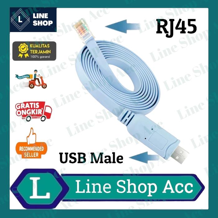 Gambar Kabel Console Usb To Rj45 Cable Cisco - Usb dari Line Shop Acc undefined Tokopedia