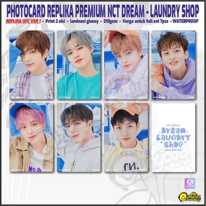 Gambar Photocard Set Replika Premium NCT DREAM Laundry Shop / Print 2 sisi - V1 dari WHYCUT KPOP_NEW undefined Tokopedia