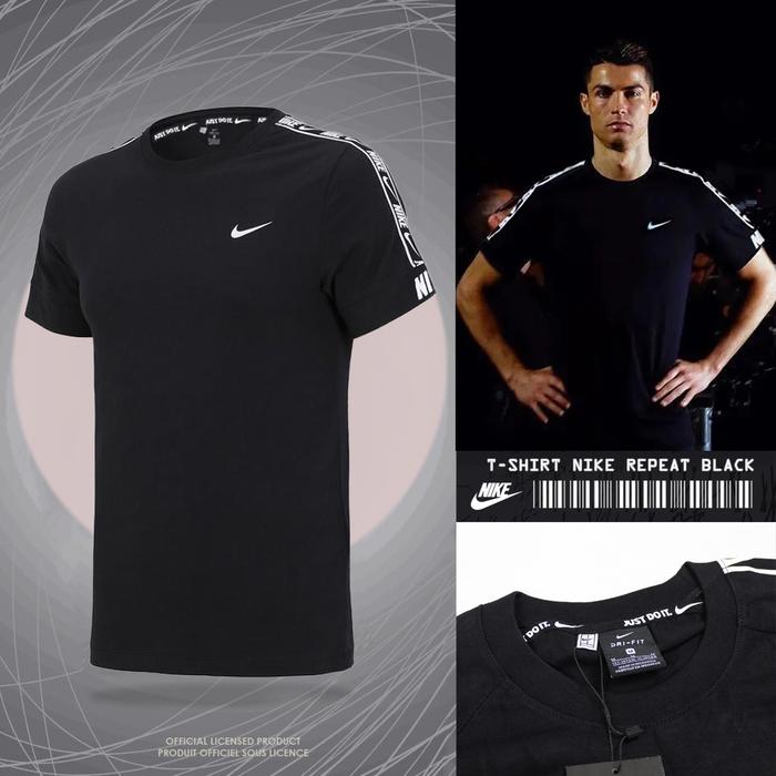 Gambar TEES NK REPEAT BLACK | KAOS PRIA LENGAN PENDEK | TSHIRT PREMIUM | BAJU - Hitam, M dari DECLINE undefined Tokopedia