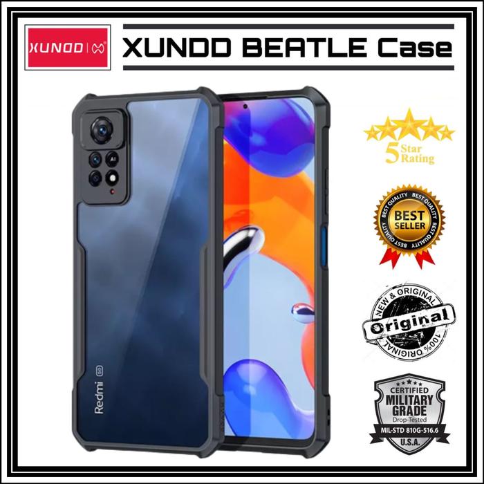 Gambar Xiaomi Redmi Note 11 Pro / 11E 5G 4G XUNDD Beatle Original Hard Case - HITAM., RNOTE 11 PRO 4G dari Original Shop Nillkin Kota Administrasi Jakarta Pusat Tokopedia