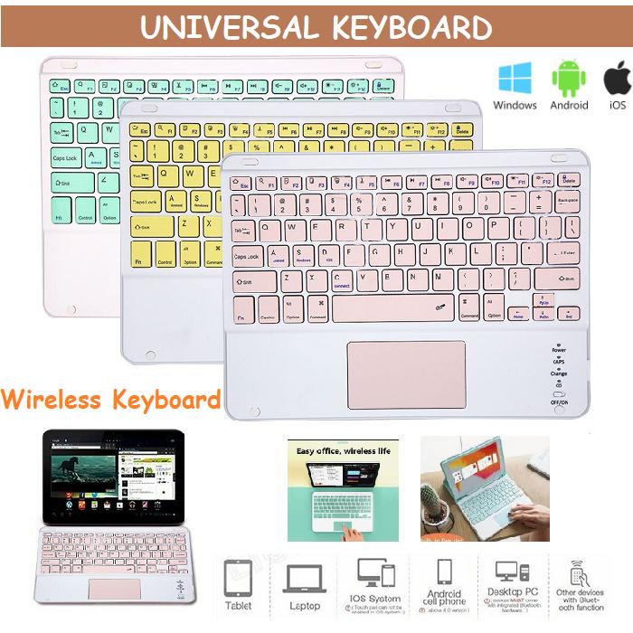 Samsung Tab S6 Lite P613 P619 Universal Wireless Keyboard Touchpad di  Goodcaseid Tokopedia