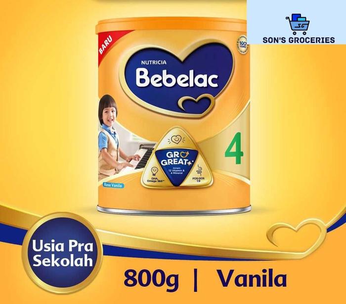 Gambar bebelac 4 vanilla 800gr dari sons groceries undefined Tokopedia