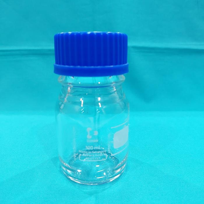 Gambar Glass Laboratory Bottle with Blue Schott Duran / Botol Lab Tutup Biru - 100ml dari Total Medicalindo undefined Tokopedia