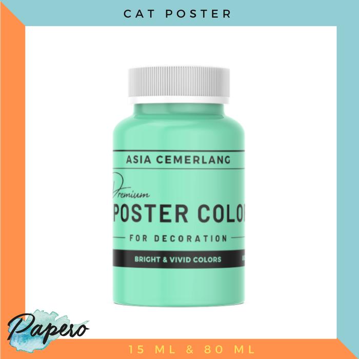 Gambar Poster Color / Cat Poster Satuan 80ml - Hijau Mint dari Papero Shop undefined Tokopedia