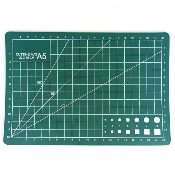 Gambar Bantalan Matras Alas Kerja Potong Cutting Mat Pad Serbaguna - A5 15 x 22 cm dari BAGINDA-STORE47 undefined Tokopedia