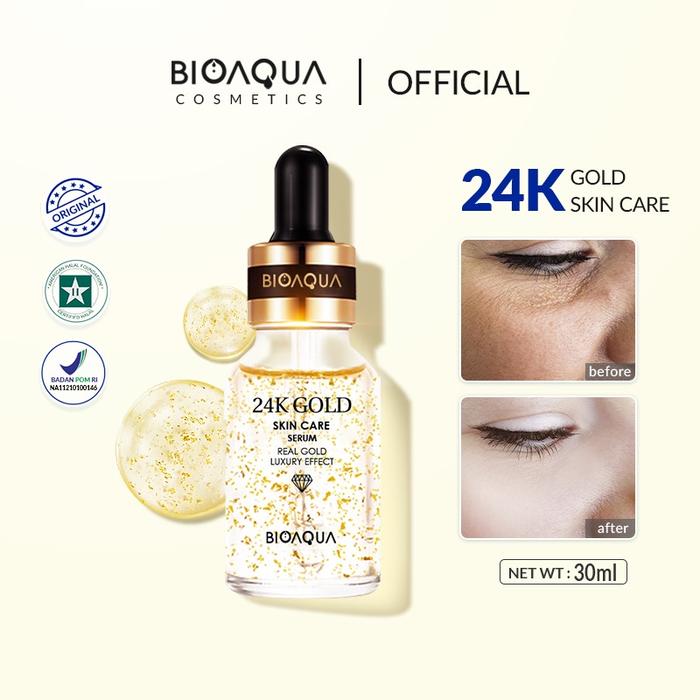 Gambar Bioaqua 24K Gold Serum Skincare 50ml - 24K Serum 30ml dari Kios_Mart undefined Tokopedia