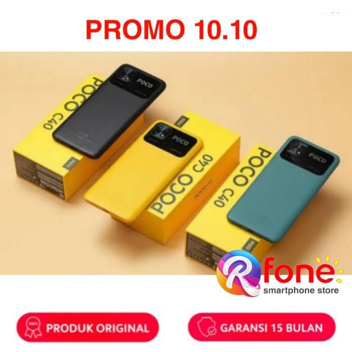 Gambar Xiaomi Redmi Poco C40 [ 4GB+ 64GB ] New Garansi Resmi BNIB - Promo 10.10 dari R-fone Mobile undefined Tokopedia