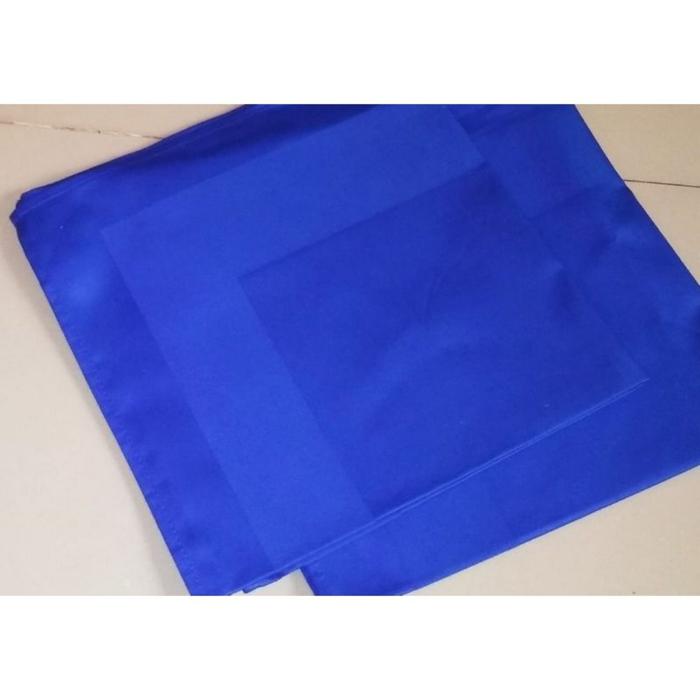 Gambar Kain Napkin Serbet Makan Lap Gelas Wine Alas Cutleries 50x50 cm Polos - Biru dari KYKY Kitchenware undefined Tokopedia