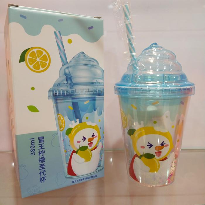 Gambar Mixue Gelas Minum 380ml - Tumbler Model Ice Cream - Biru dari BCA AKSESORIS undefined Tokopedia