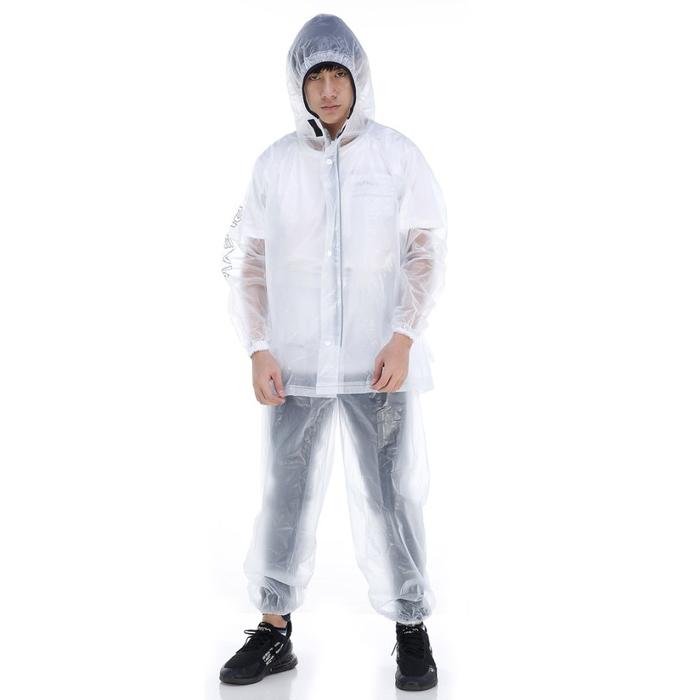 Gambar Jas Hujan Plevia Diamond Adventure 7001/Jas Hujan APD Hazmat Murah - Putih dari Human Needs 88 undefined Tokopedia