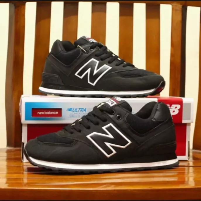 Gambar Sepatu Pria Newbalance Nb Terbaru Sneakers Kets Jogging Import freebox - Hitam, 39 dari Zanstore01 undefined Tokopedia