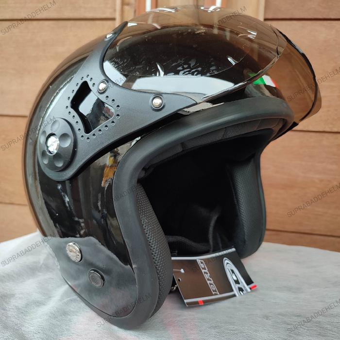 Gambar Helm Pilot DAG Kuning - Hitam, M dari Supraba Dede Helm undefined Tokopedia