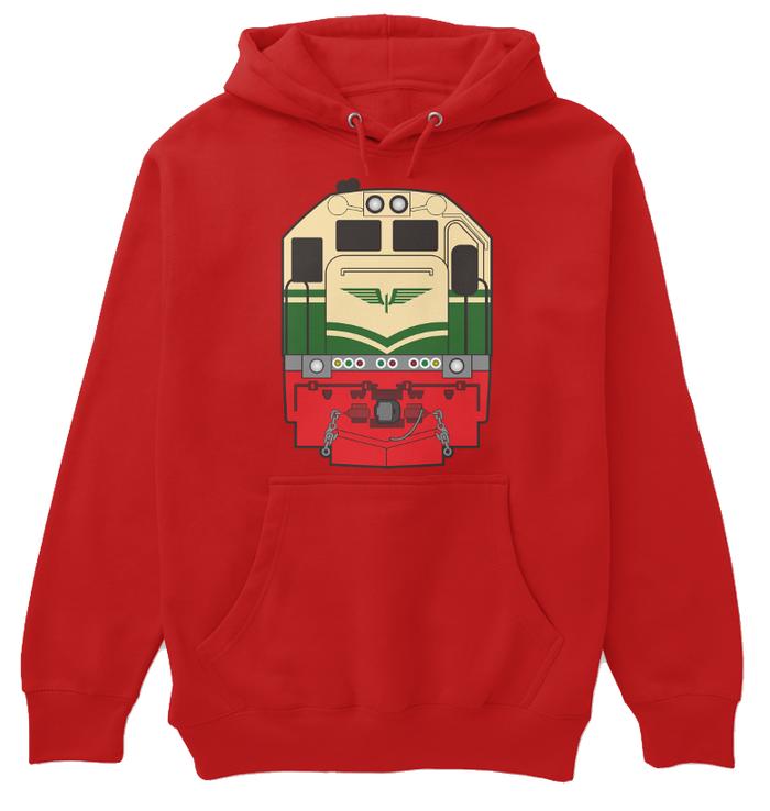 Gambar JAKET HOODIE KERETA API CC 201 VINTAGE DEWASA DAN ANAK - Merah, XXL dari Turbo Links undefined Tokopedia