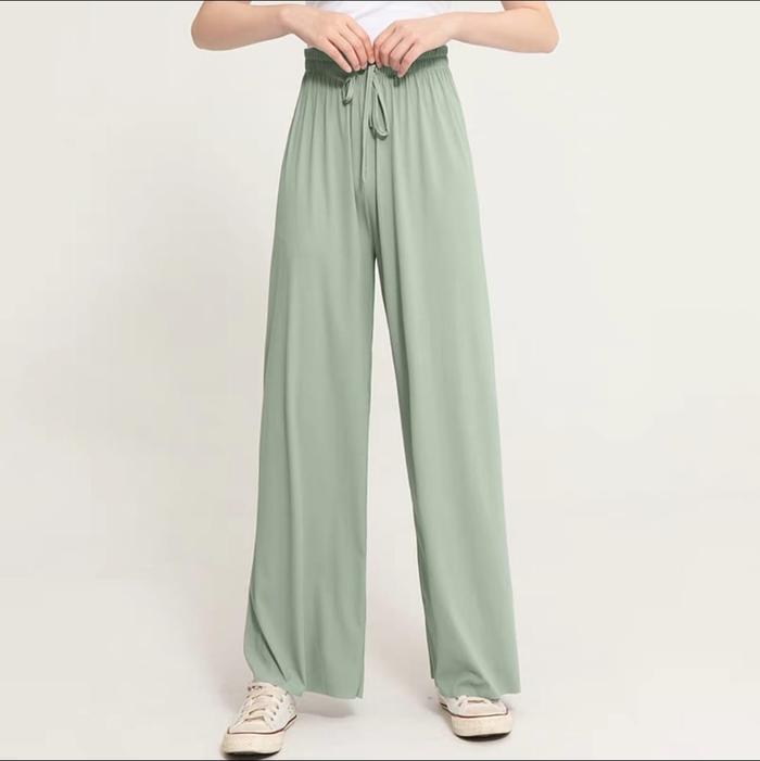 Gambar [M40] Celana Panjang Wanita Summer Pants Import Korea Celana Santai - Hijau dari TOYOUBAG STORE undefined Tokopedia