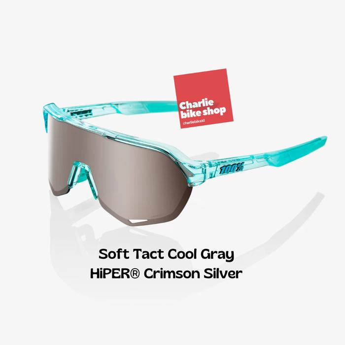 Gambar Kacamata Road Bike Sunglasses 100% One Hundred Percent - S2 - Mint/Silver dari Charlie Bike Shop 2 undefined Tokopedia