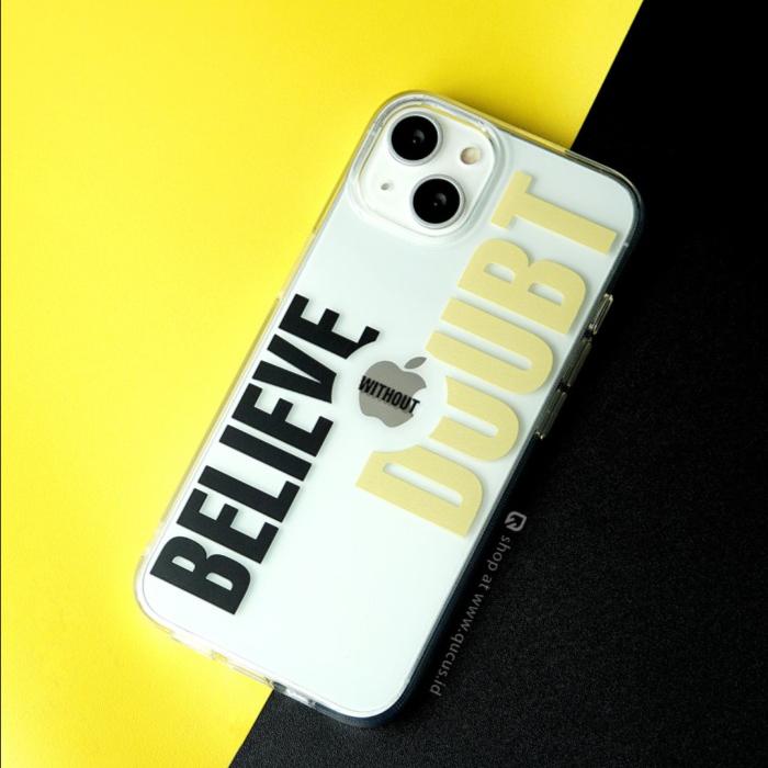 Gambar Believe without doubt iPhone Case by Qucus.id - Cantum di Note, Black dari Qucus Case undefined Tokopedia