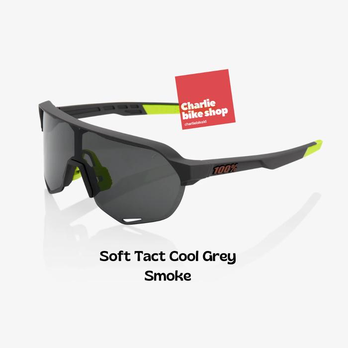 Gambar Kacamata Road Bike Sunglasses 100% One Hundred Percent - S2 - Cool Grey/Smoke dari Charlie Bike Shop 2 undefined Tokopedia
