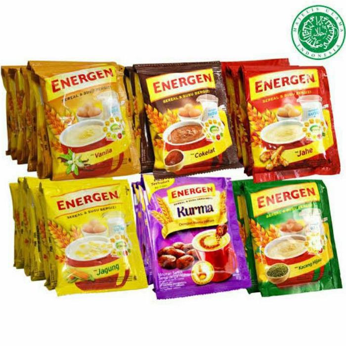 Gambar Energen Sereal Susu Vanilla Coklat Jahe Kurma Energen Renceng - Coklat dari Snackyzi undefined Tokopedia