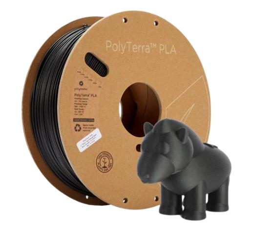 Gambar Filament Polymaker - PolyTerra PLA - Charcoal Black dari FILAMENT3D undefined Tokopedia