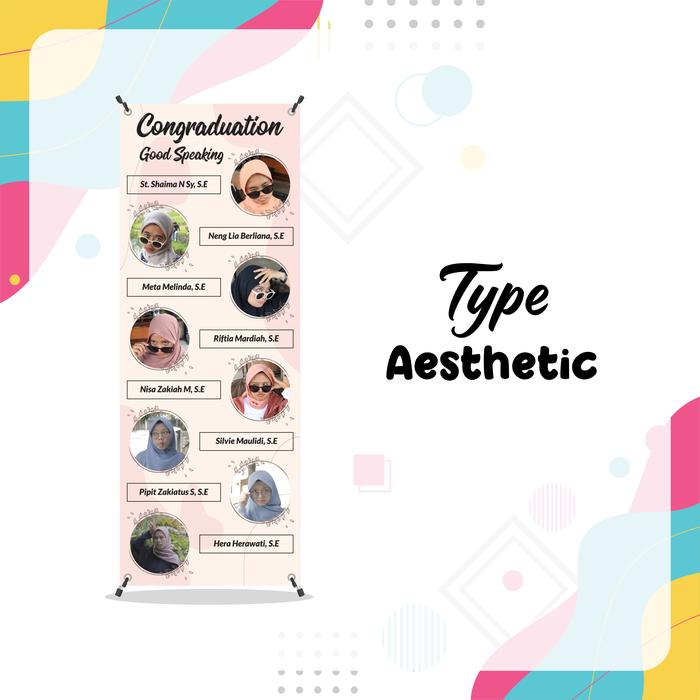 Gambar X Banner sidang Skripsi, Wisuda Custom, Flexy 280 gsm - Aesthetic 1, Banner Saja dari Print Store undefined Tokopedia