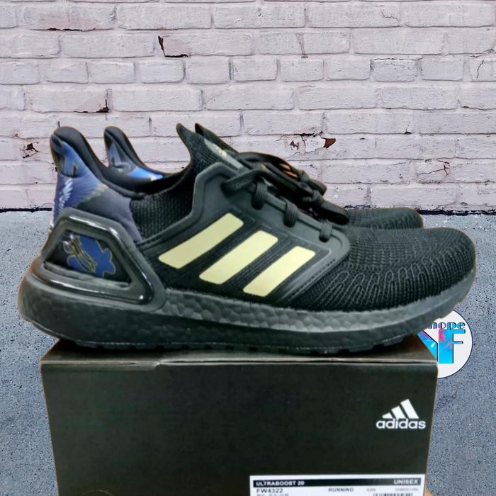 Deals Adidas Adidas Ultra Boost 20 Black And Gold Men's Shoes
